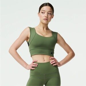 Forme sage green power sports bra